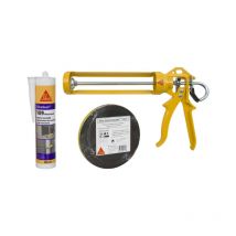 Kit Sika Pose Fenêtre Mousse Polyuréthanne - Mastic Silicone 300ml - Pistolet Manuel Pour Cartouche - Bricoman