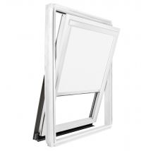 Store Occultant Compatible Velux Ck04 – Blanc – Cadre Blanc - Tecnomat