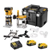 Affleureuse Défonceuse 18v Xr (2x5,0 Ah) En Coffret Tstak - Dewalt Dcw604p2-qw - Bricoman