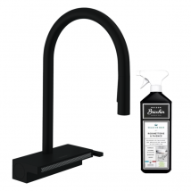 Robinet De Cuisine Avec Douchette Hansgrohe Aquno Select M81 170 Sbox 3 Jets Noir Mat + Nettoyant Briochin - Bricoman