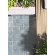 Carrelage Extérieur Piscine Carré Bleu Mate 15x15 Cm Spa&pools Sea Mat - Bricoman