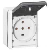 Legrand - Prise Étanche 3p+t+n 32a Plexo Complet Ip44 Saillie - 55877 - Bricoman