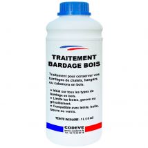 Traitement Bardage Bois - 1 L - Codeve Bois - Pour La Protection De Votre Bardage, Chalet Ou Cabanon En Bois. - Bricoman