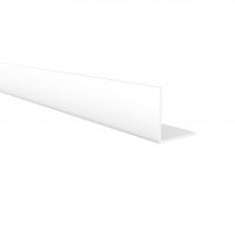Cornière Angle | Fabriqué En Pvc | Finition Blanche | Mesures 20*20*1000mm | Longueur Du Cornière 1 Mètre | Épaisseur 1 Mm | 1 Unité - Bricoman