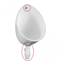 Jacob Delafon - Equipement Complet Pour Urinoir Coquille 2 - Bricoman