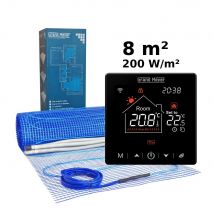 Kit Chauffage Au Sol 8 M², 200 W/m² + Sn-20 Thermostat Wi-fi Programmable - Bricoman