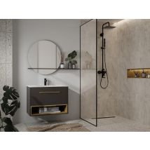 Meuble Sous Vasque Suspendu Anthracite - 120 Cm - Yangra - Bricoman
