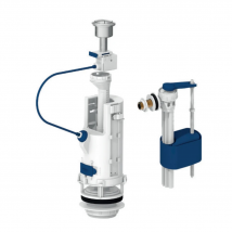 Mécanisme Chasse Wc Poussoir 3/6 L + Robinet Flotteur Bemis - Bricoman