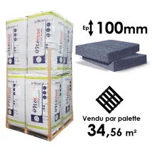 Laine De Coton Metisse En Panneau - Epaisseur 100mm (r=2,55) - Palette Entière 34,56m² - Bricoman