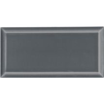 Carrelage Mur Brillant Ceragni Biseauté Metro Gris 140 | 7,5x15 (carton Avec 44 Unités = 0,5 M2) - Bricoman