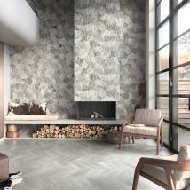 Carrelage Effet Parement Galets Gris 44x66 Cm - Reflex Boutique - Bricoman