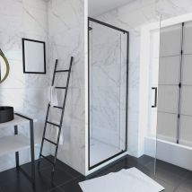 Pack Paroi Porte De Douche Pivotante+ Receveur A Poser - 90x90 Pivotante -crush Moon Pivotante 90x90 - Bricoman