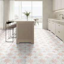 Carrelage Sol Mat Certeca Estrela Hydraulique Effet Carreaux De Ciment Design 08 | 33,5x33,5 (carton Avec 13 Unités = 1,46 M2) - Bricoman