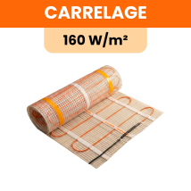 Plancher Chauffant Électrique Sous Carrelage - 160 W/m² : 2600 W - 16.25 M² : Longueur: 3250 Cm - Largeur: 50 Cm - Bricoman