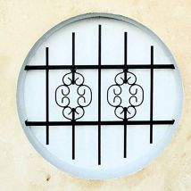 Grille De Defense Byzance Diametre 60 Cm Pour Fenetre Ronde (côte Tableau) - Bricoman