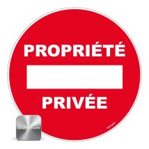 Panneau Propriété Privée - Alu Ø450mm - 4010472 - Bricoman