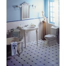Lavabo Sur Colonnettes Louxor Monotrou Blanc Sarreguemines - Bricoman