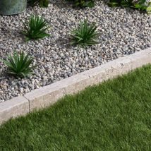 Bordure De Jardin Droite En Pierre Naturelle Travertin Mix H.7 X L.50 Cm (lot De 15) - Ro'ma Nature - Bricoman