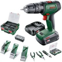 Bosch Home And Garden Universal Impact 18v -perceuse À Percussion Sans Fil + Chargeur, + Mallette - Bricoman
