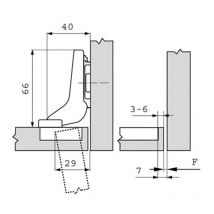 Charnières Invisibles Pour Portes Encastrées Clip Top 107° Grand Coude À Visser Blum Cha75t175 - Bricoman