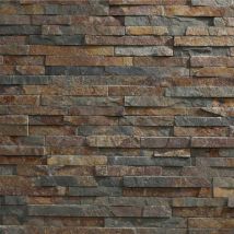 Parement Pierre Naturelle 0,468 M2 Multicolore - Bricoman