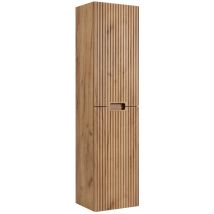 Meuble Colonne De Salle De Bain Suspendu Vena Chêne 36 X 136 Cm - Bricoman