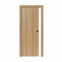 Porte Coulissante Cloison Matild 93 Cm Avec Cuvette Carrée Noire - Bricoman