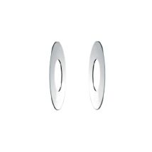 Paire De Rosaces Plates Chromées 65 Mm Ø 34 - Tecnomat