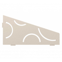 Tablette Curve S3 Schluter - Finition Alu Structurée Ivoire "tsi" - Bricoman