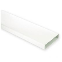 Tube Rectangulaire En Pvc - Longueur : 1500 Mm - Décor : Blanc - Section : 55 X 220 Mm - Matériau : Pvc - S&p - Bricoman