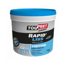 Enduit Rapid'liss En Pâte - Blanc - 1,5kg Toupret - Tecnomat