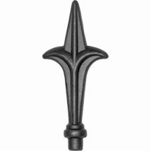 Pointe De Lance H125xl57mm Ø12mm - Avec Tige Pour Mânchonner Dans Un Tube- Fer Forgé - À Souder - Bricoman
