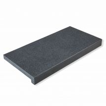 Margelle De Piscine Granit Noir 60x30 Cm Bord Droit Avec Retombée (à L'Unité) - Ro'ma Nature - Bricoman