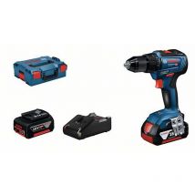 Bosch Professional - Perceuse-visseuse Gsr 18v-55 + Chargeur Rapide + 2 Batteries 4ah + L-boxx - 06019h5200 - Bricoman