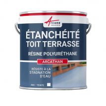 Étanchéité Toit Terrasse - Résine Étanchéité Colorée- Arcathan Blanc - 4 Kg - Arcane Industries - Bricoman