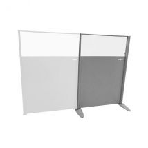 Cloison De Séparation Amovible Tôlée / Polycarbonate - Module De Départ - Hauteur 1500mm - Longueur 1200mm - Clopo/1215/d - Bricoman