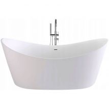 Baignoire Autoportante Rea Ferrano 150cm White 150x80x69cm - Bricoman