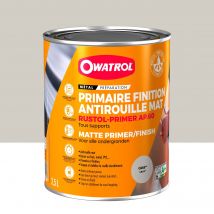 Primaire Et Finition Mat Antirouille Owatrol Rustol Primer Ap 60 Gris (ow16) 2.5 Litres - Bricoman