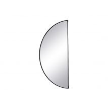 Miroir Demi-cercle Design En Métal - L.50 X H.100 Cm - Noir - Gavra - Bricoman