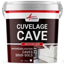 Enduit De Cuvelage Hydrofuge - Étanchéité Cave Sous-sol Garage - Arcacim Cave - 5 Kg Blanc - Arcane Industries - Bricoman