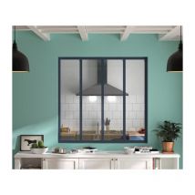 Optimum Verriere 4 Carreaux En Verre Trempe Gris - 108 X 119,6 Cm - Bricoman
