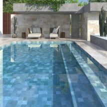 Carrelage Piscine Bali Azul 14,7x14,7 Cm - Bricoman