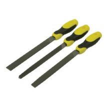 Stanley 022464 File Set Includes 1/2 Round/ Flat/ 3 Square (3 Pieces) - Bricoman