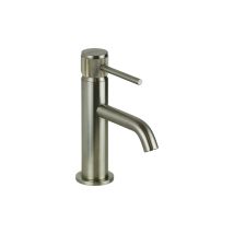 Mitigeur Lavabo Nickel Brossé Avec Poignée Luxe Gattoni Beta 2482/24ns - Sans Vidage - Acier Inoxydable Brossé - Tecnomat
