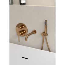 Robinet Mitigeur De Baignoire À Encastrer Or Rose - Corbeau - Tecnomat