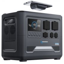 Station Électrique Genergy Gze1518, 1536wh/1800w. Generateur Électrique, Solaire Et Portable. Centrale Electrique. - Bricoman