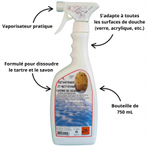 Détartrant Cabine De Douche 750ml - Bricoman