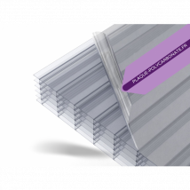 Polycarbonate Alvéolaire 25mm Transparent 1050x2000 - Bricoman