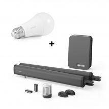 Kit Motorisation Connectée À Vérins Pour Portail À Battants Teha Connect Et Son Ampoule Connectée - Bricoman