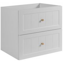 Meuble Suspendu Sous Lavabo Gusto Blanc 60 Cm - Bricoman